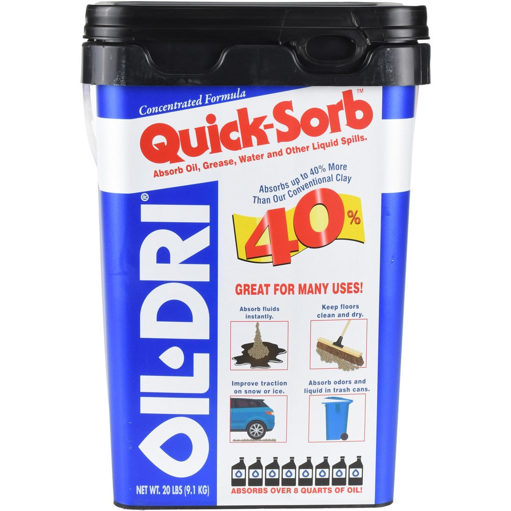 Sorbent: 20 lb Pail, Granular, Spill Containment