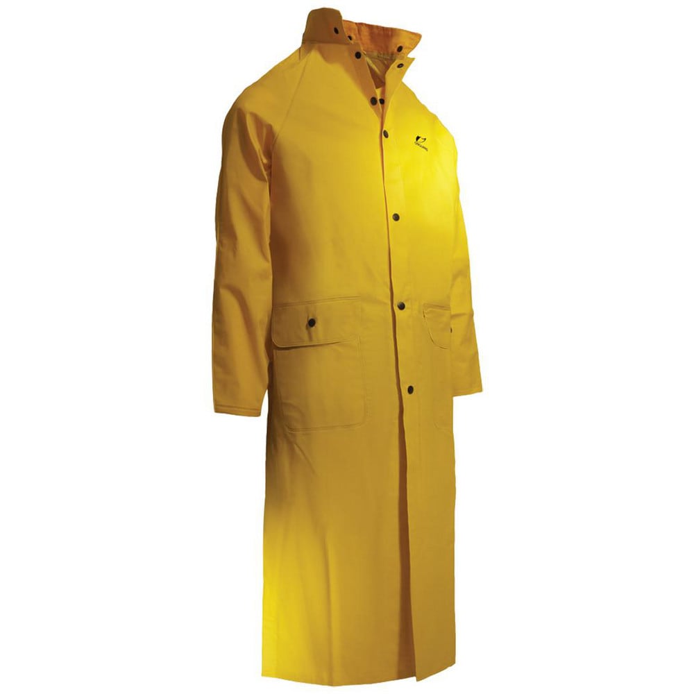 Rain Coat: Size X-Large, 0, Yellow, Polyester & PVC