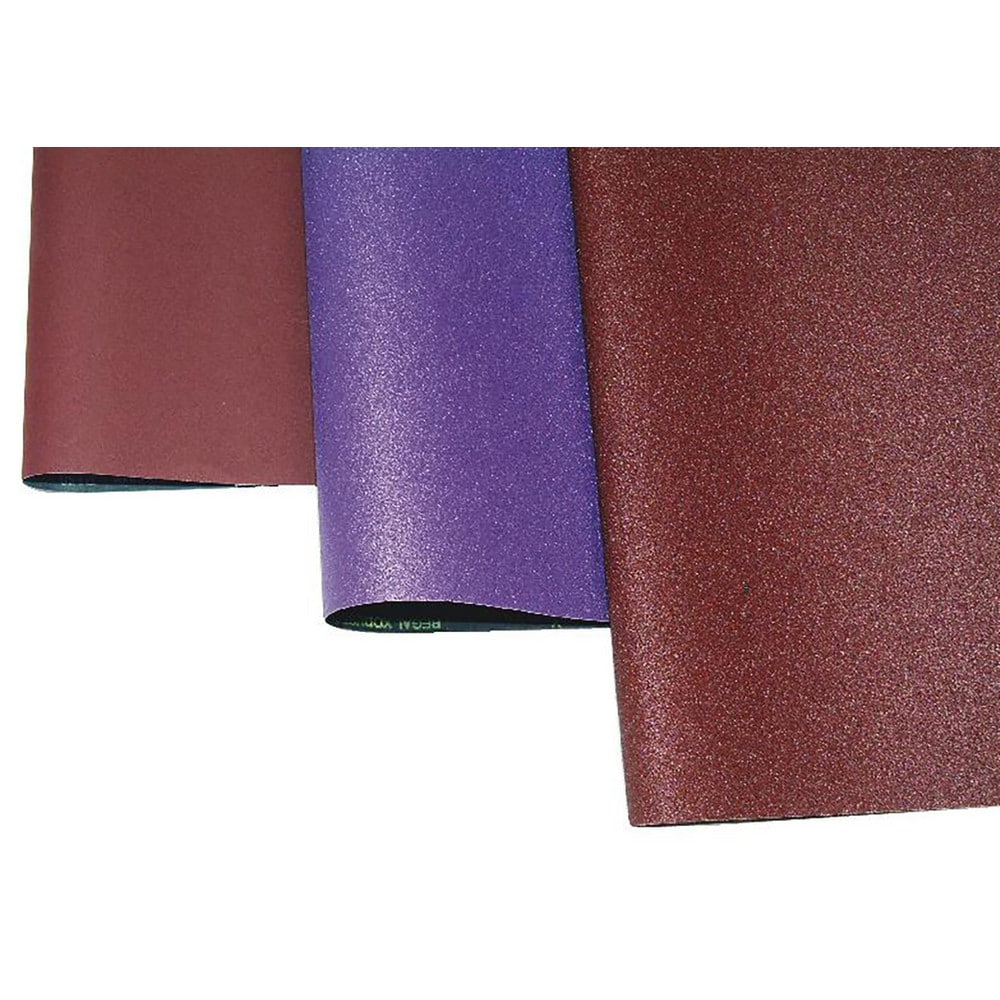 Abrasive Belt: 43" Wide, 75" OAL, 100 Grit, Aluminum Oxide