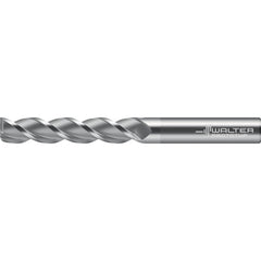 Roughing End Mill: 3/8" Dia, 3 Flute, Single End, Solid Carbide