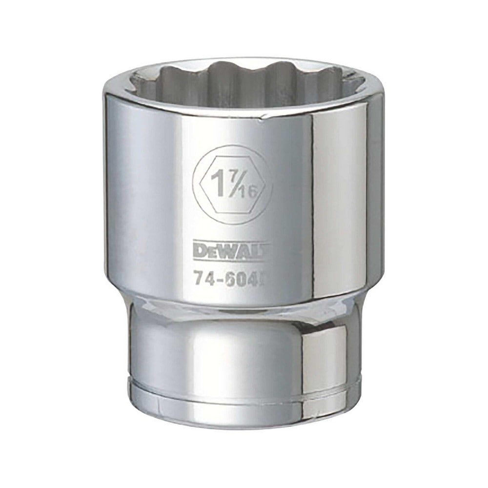 Standard Hand Socket: 3/4" Drive, 1-7/16" Socket, 12-Point