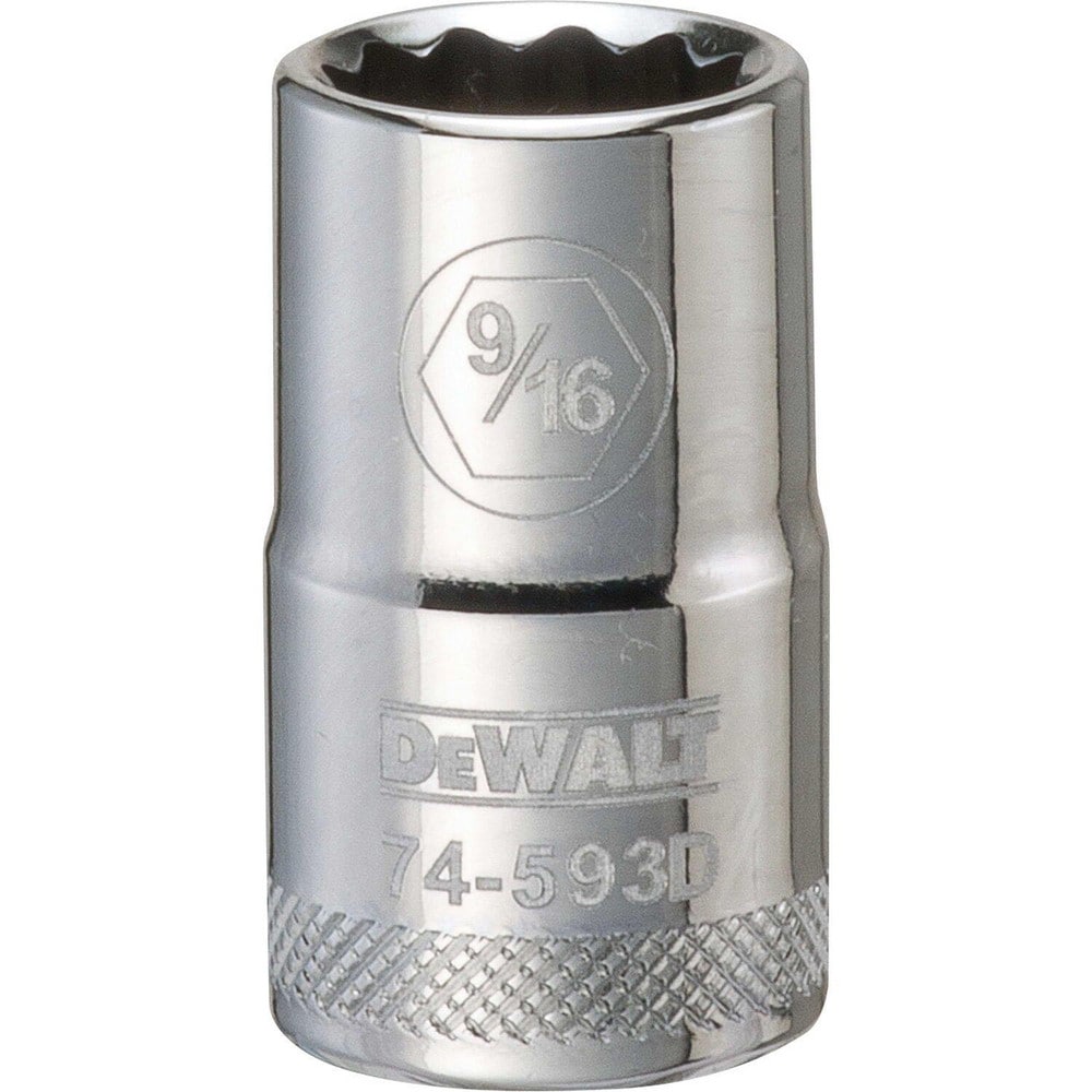 Standard Hand Socket: 1/2" Drive, 9/16" Socket, 12-Point