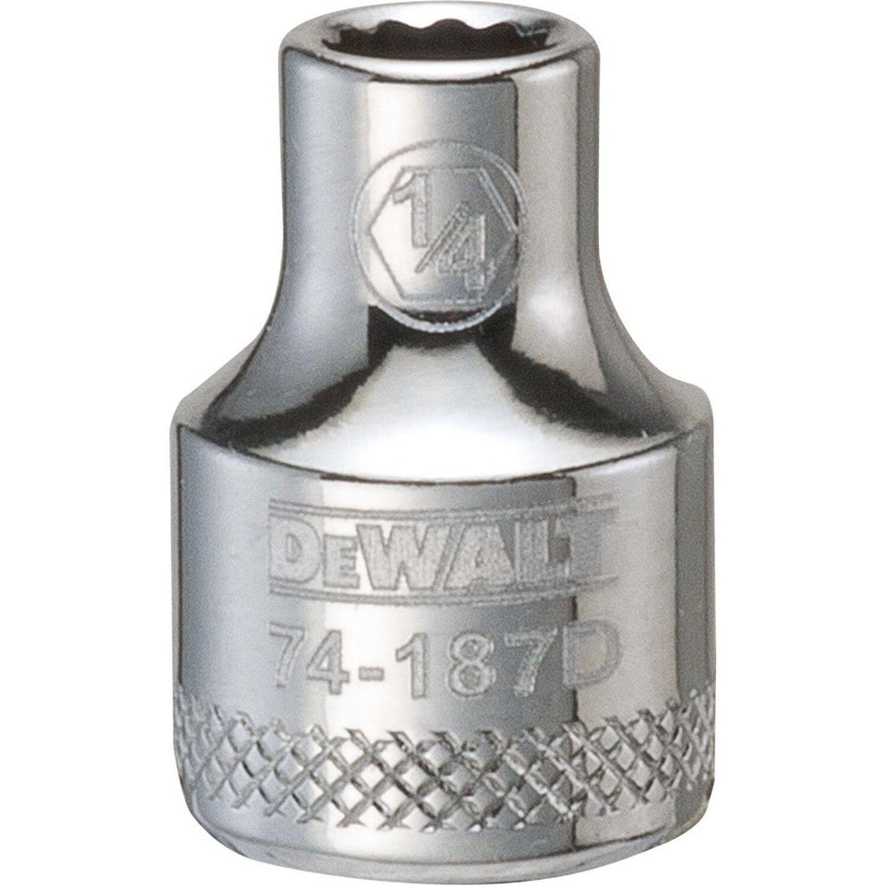 Standard Hand Socket: 3/8" Drive, 1/4" Socket, 12-Point