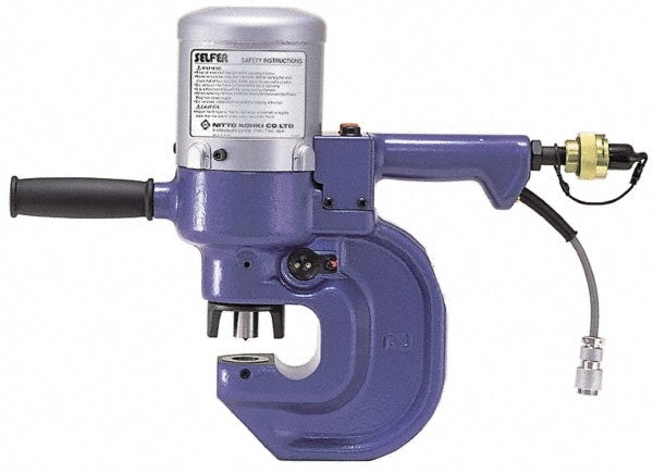 Hydraulic Punch Presses; Punching Pressure (Ton): 34.00; Punching Pressure (lbf): 68355.00; Maximum Diameter (mm): 22.23; Maximum Diameter: 22.23 mm, 7/8 in; Maximum Diameter (Inch): 7/8; Maximum Thickness: 1/2; Maximum Thickness: 12.70 mm, 1/2 in