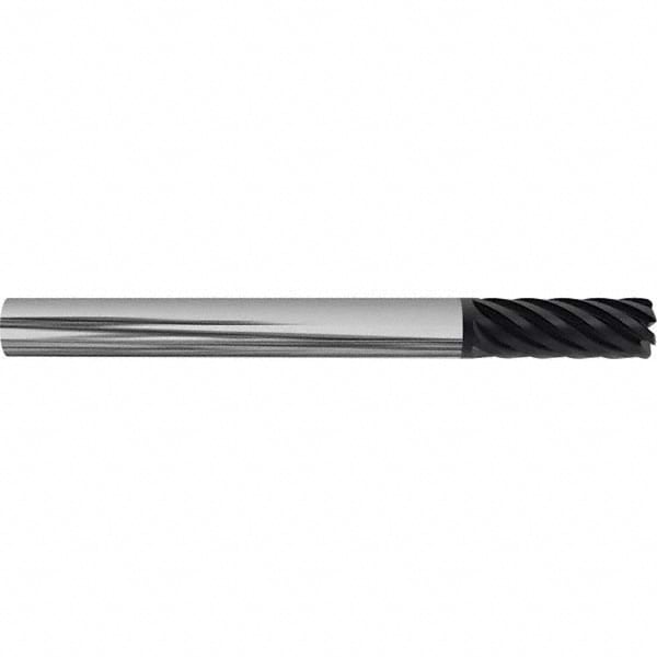 Corner Radius End Mill: 1" Dia, 4-1/8" LOC, 38 deg Helix, Corner Radius End, Series HS