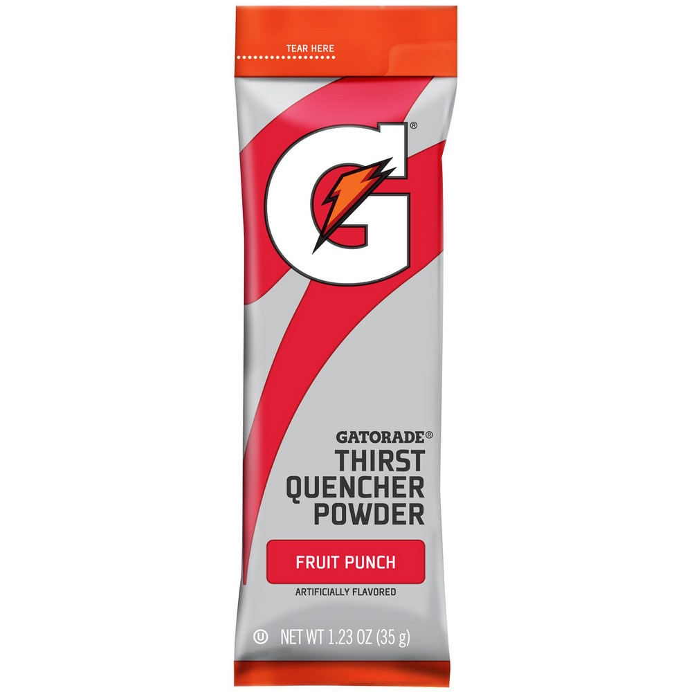 Gatorade Activity Drink: 1.23oz Packet, Fruit Punch, Powder, Yields 16.90 oz