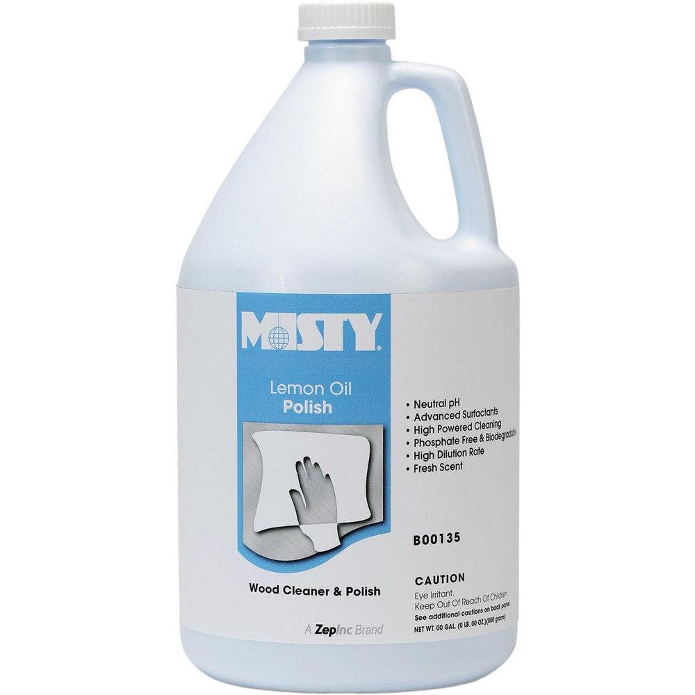 Wood Polisher/Cleaner: 1 gal, Bottle, No