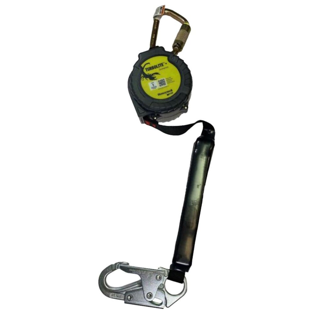 Self-Retracting Fall Limiter: 420, 8.000' Line, Carabiner Connection, Snap Hook Lanyard End