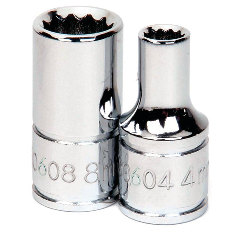 Standard Hand Socket: 1/4" Drive, 5.00 mm Socket, 12-Point