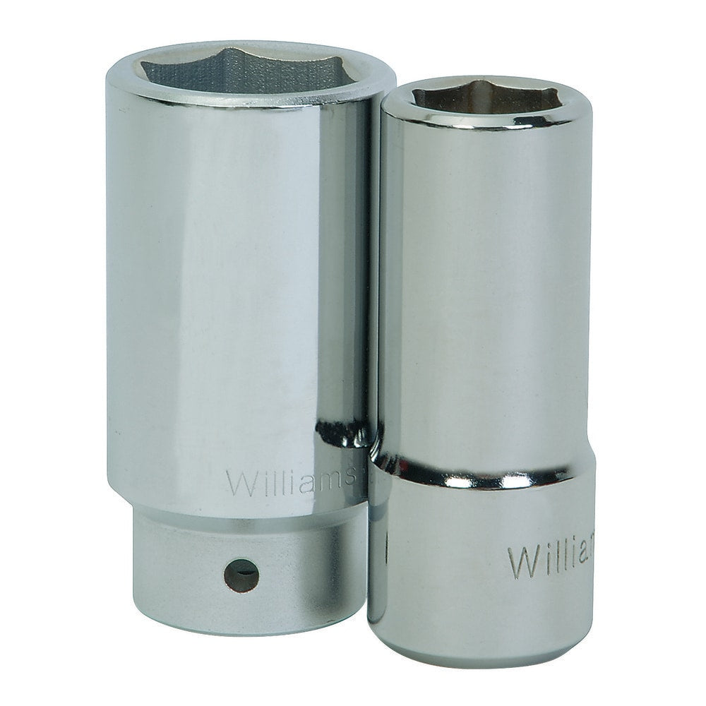 Deep Socket Hand Socket: 3/4" Drive, 38.00 mm Socket, 6-Point