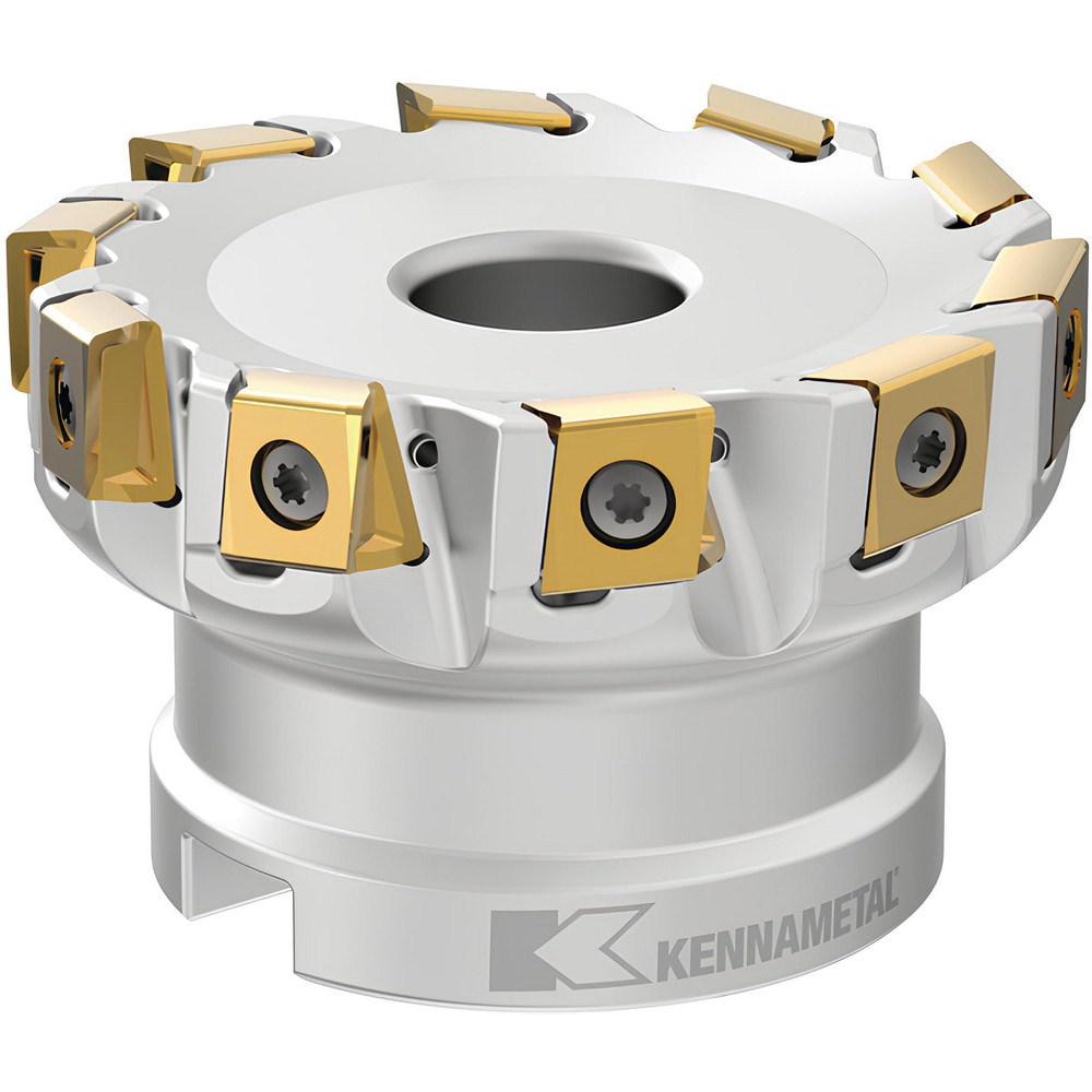 Indexable Square-Shoulder Face Mill: KT4D200Z06S075LN12L150, 2'' Cut Dia, 0.4778" Max Cutting Depth