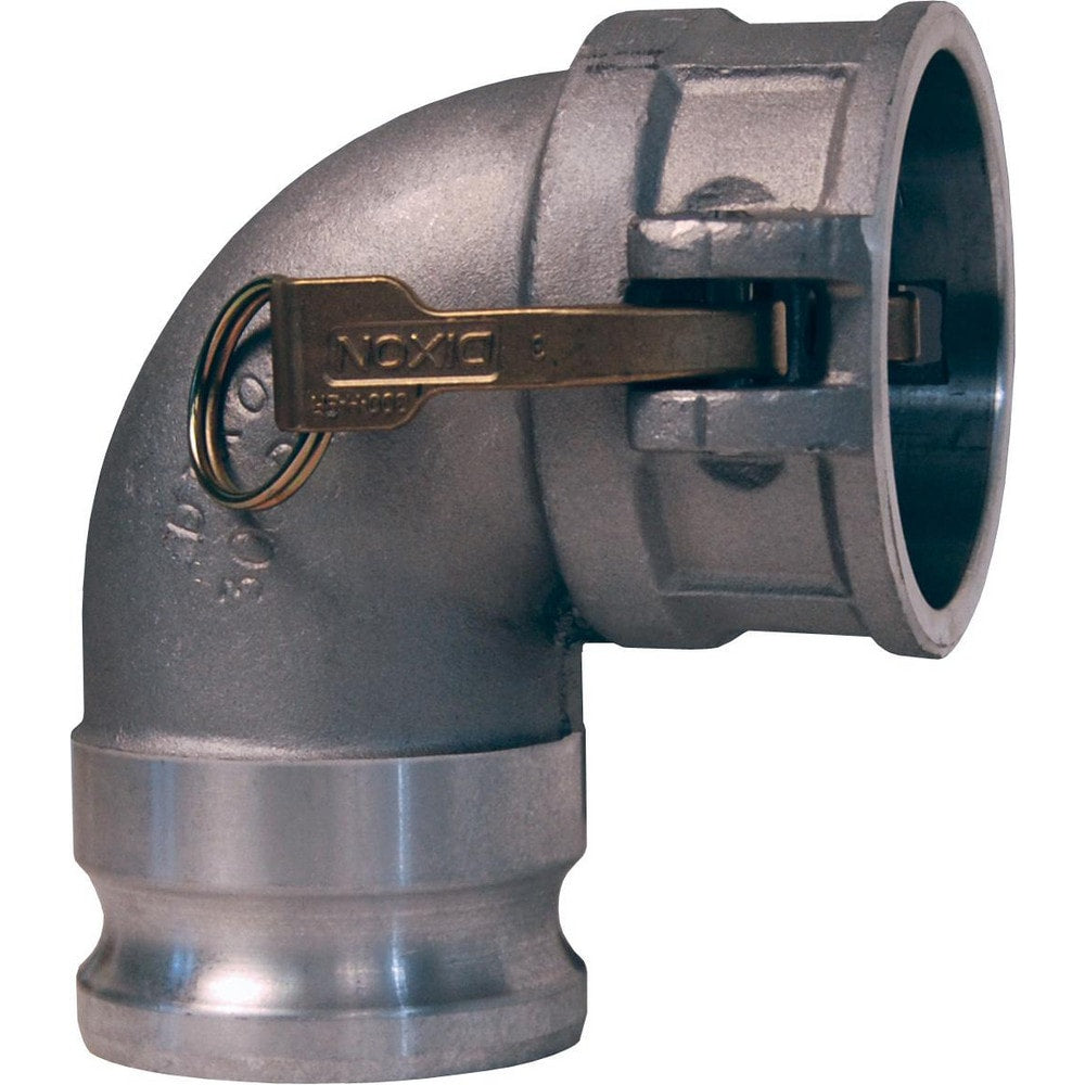 Suction & Discharge Hose Couplings; Type: Type D Elbow; Coupling Type: Cam & Groove; Coupling Descriptor: Coupler x 90° FNPT; Material: Aluminum; Coupler Size (Fractional Inch): 2; Thread Size: 2; Hose Size: 2