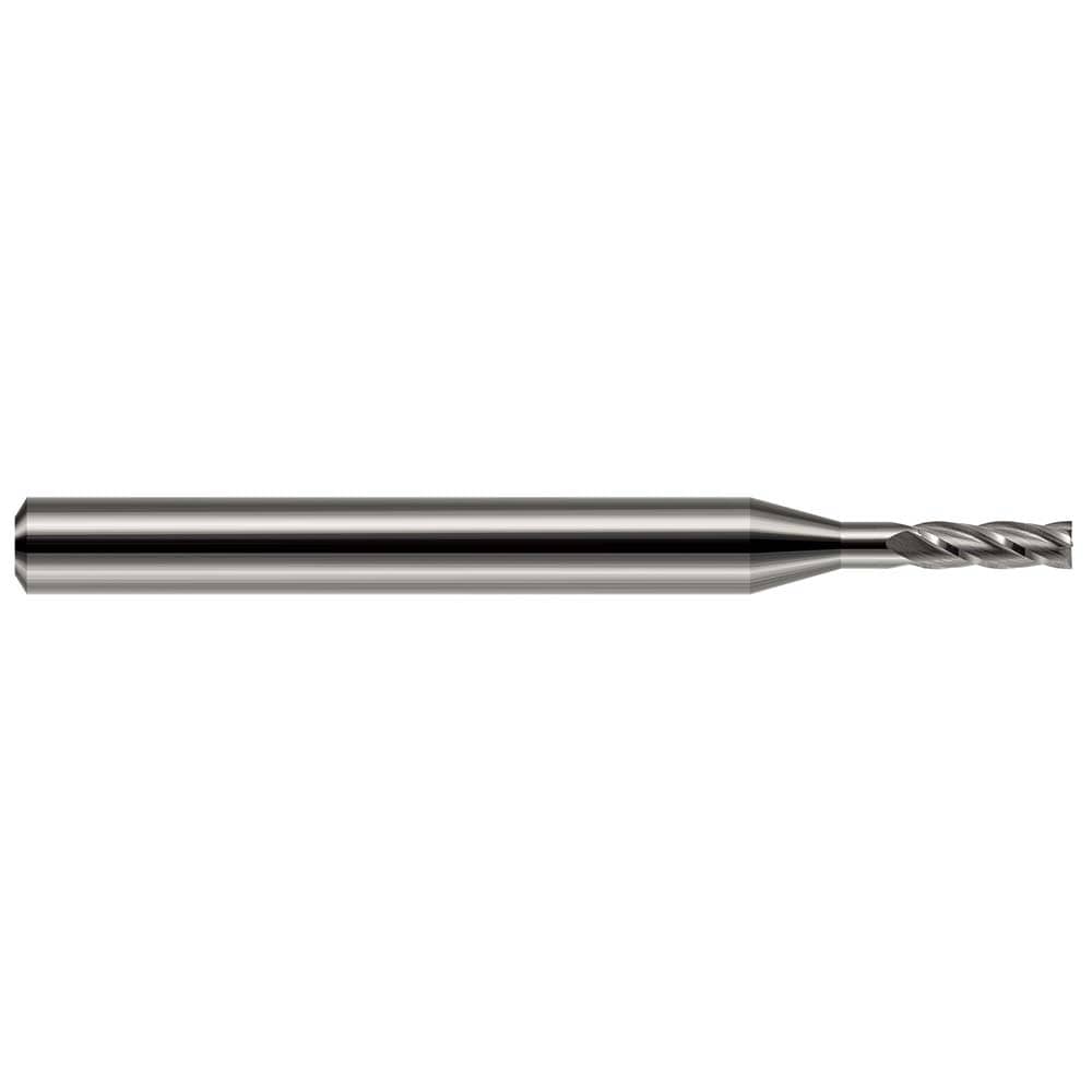 Square End Mill: 3/32" Dia, 4 Flute, Solid Carbide