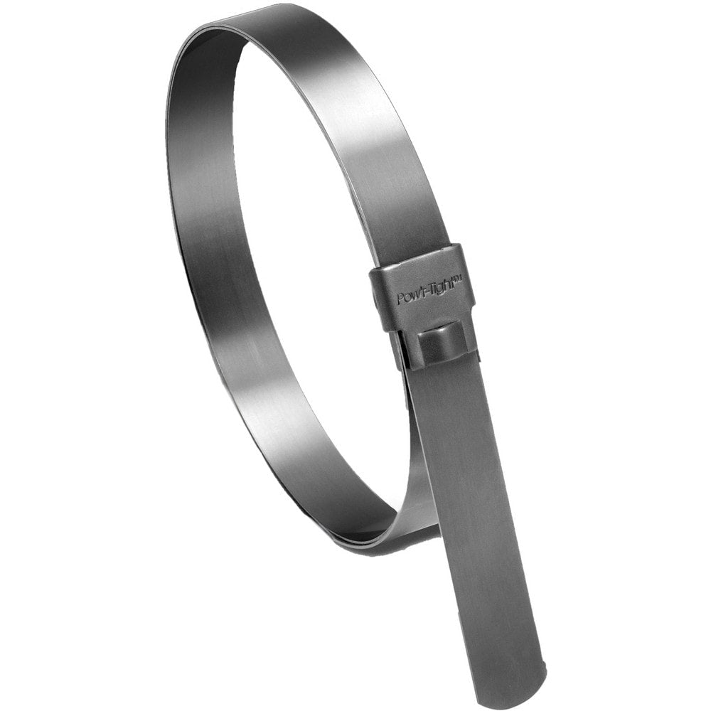Band Clamp: Preformed, 8" Max Dia, 3/4" Wide, 0.0300" Thick, 201 Stainless Steel