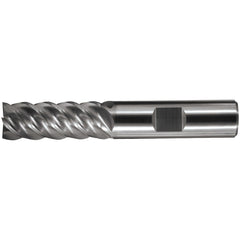 Square End Mill: 3/16" Dia, 9/16" LOC, 5 Flute, Solid Carbide