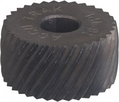 Convex Knurl Wheel: 3/4" Dia, 90 ° Tooth Angle, 20 TPI, Diagonal, Cobalt