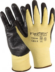 Cut, Puncture & Abrasion-Resistant Gloves: FlexTech™ Y9256, Size Small, ANSI Cut A2, ANSI Puncture 2, Foam Nitrile, Kevlar & Lycra