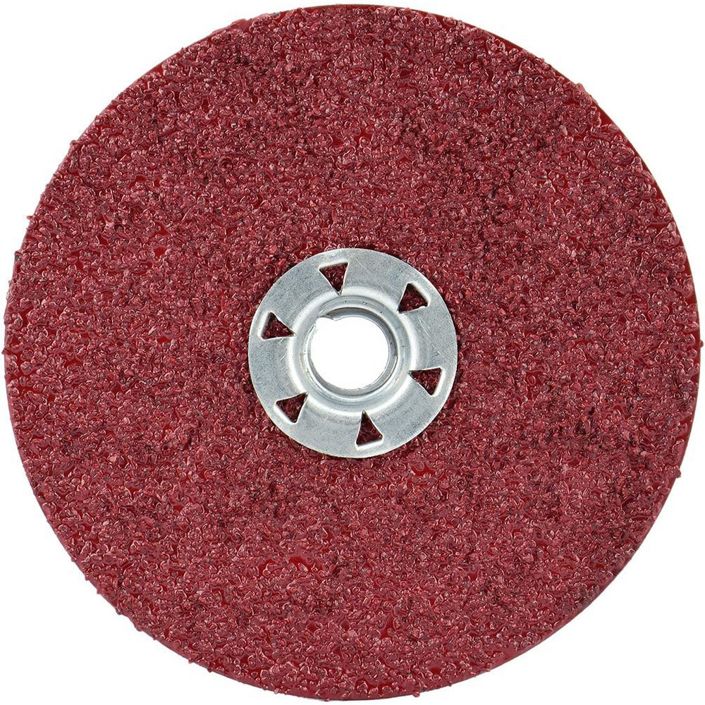 Fiber Disc: 5" Disc Dia, 5/8-11 Hole, Threaded Arbor Hole, 24 Grit, Ceramic Alumina