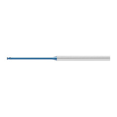 Square End Mill: 2.50 mm Dia, 3.70 mm LOC, 2 Flute, Solid Carbide