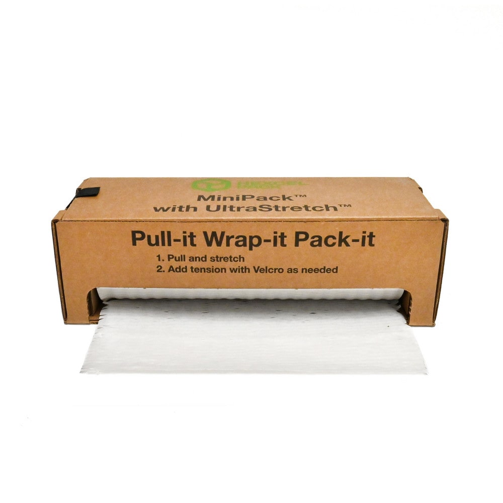 HexcelWrap All-Paper dispenser Box in White 12" x 300' Stretch-Wrap-Pack, 100% Recyclable