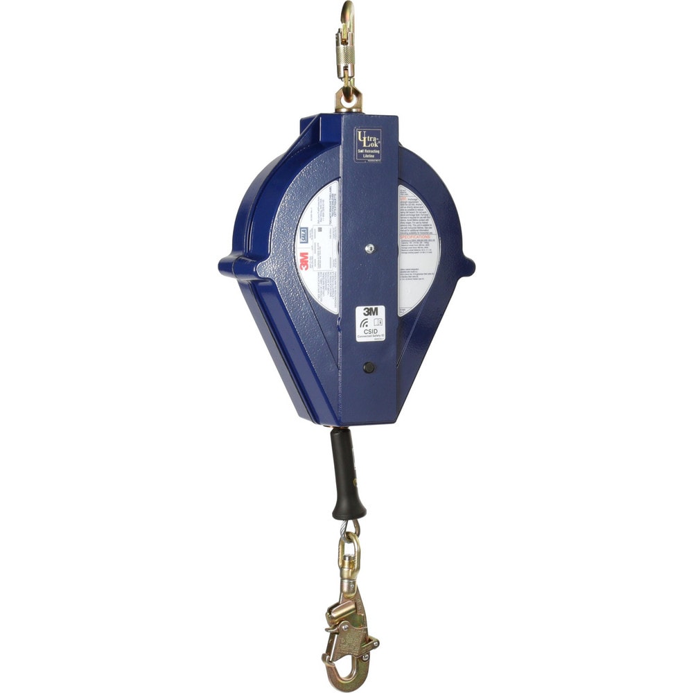 Self-Retracting Lifeline: 310 lb Capacity, 85.00' Lifeline, Carabiner