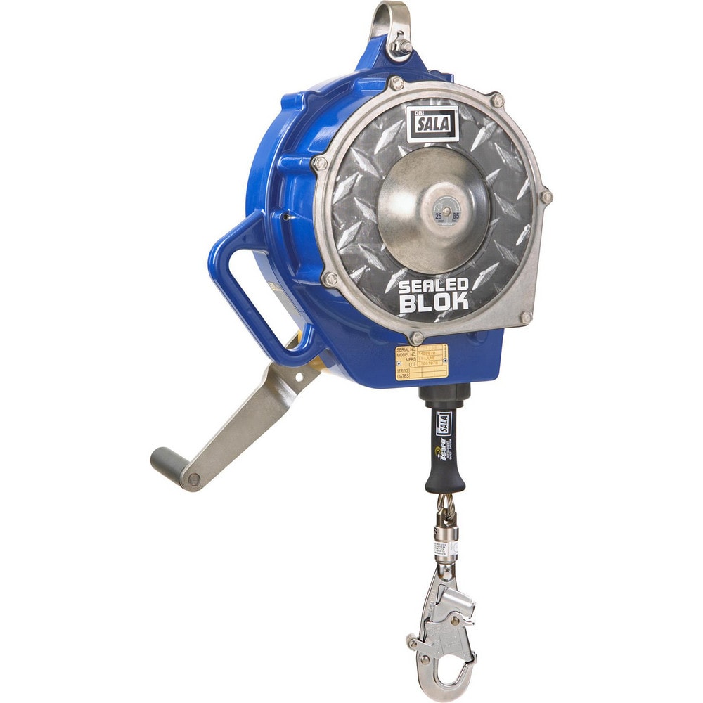 Self-Retracting Lifeline: 310 lb Capacity, 85.00' Lifeline, Swivel Snap Hook