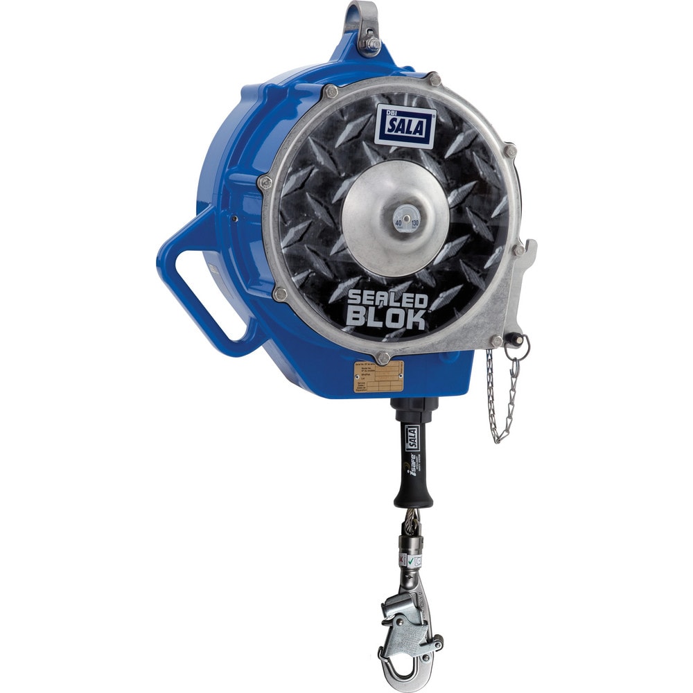 Self-Retracting Lifeline: 420 lb Capacity, 130.00' Lifeline, Swivel Snap Hook
