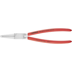 Retaining Ring Pliers; Type: Internal Snap Ring Pliers; Tip Angle: 0; Ring Diameter Range (Inch): 1-37/64 to 3-15/16; Overall Length (Inch): 8-3/4
