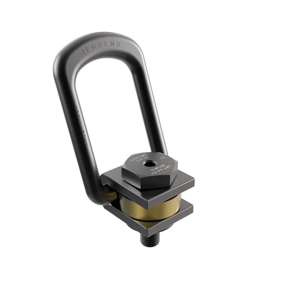 Side Pull Hoist Ring: Bolt-On, 4100 lb Capacity, 360°