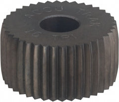 Convex Knurl Wheel: 3/4" Dia, 80 ° Tooth Angle, Straight, Cobalt