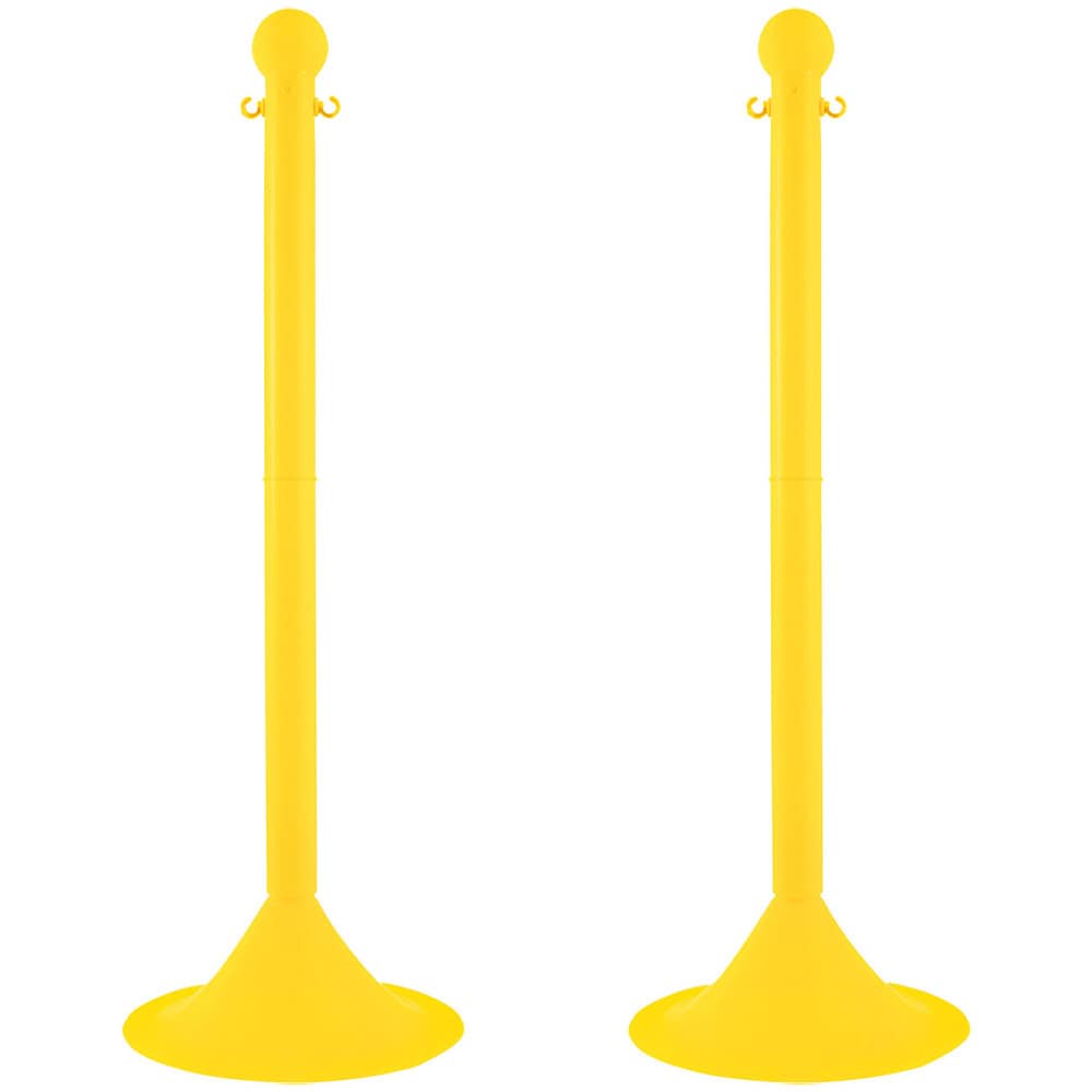 Barrier Posts; Post Type: Standard Post; Post Material: Polyethylene, Plastic; Base Material: Plastic; Surface Style: Solid Color