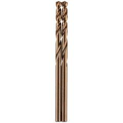Mechanics Drill Bit:  0.1380" Dia,  135°,  Cobalt,  Hex Shank,  Split Point