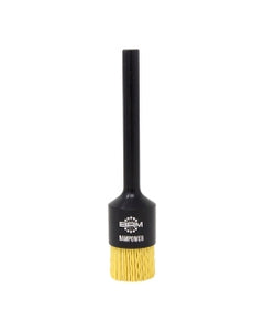 1″ Diameter × 3/8″ Shank Diameter × 3/4″ Trim Length, 0.035″ Abrasive Impregnated Bristle, Ceramic, AEB (Abrasive End Brush)