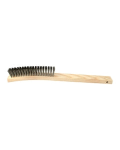 1″ × 1 1/8″ × 14″, Stainless Steel Bristle, Shoe Handle Hand Scratch Brushes