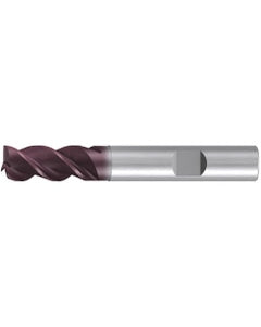 Square End Mill; 6 mm Dia. × 10 mm LOC × 6 mm Shank Dia. × 57 mm OAL ; 3 FL ; Carbide ; AlTiN ; Series 2519A