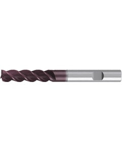 Square End Mill; 20 mm Dia. × 60 mm LOC × 20 mm Shank Dia. × 128 mm OAL ; 3 FL ; Carbide ; AlTiN ; Series 2521A