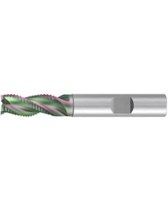 Chamfer End Mill; 3 mm Dia. × 7 mm LOC × 6 mm Shank Dia. × 57 mm OAL ; 2 FL ; Carbide ; GLT ; Series 2549K