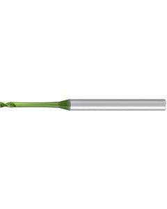 Square End Mill; 2 mm Dia. × 2 mm LOC × 6 mm Shank Dia. × 50 mm OAL ; 2 FL ; Carbide ; AlCr ; Series Micro