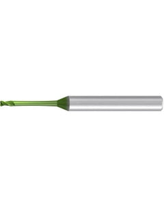 Torus End Mill; 1.5 mm Dia. × 1.5 mm LOC × 4 mm Shank Dia. × 43 mm OAL ; 2 FL ; Carbide ; AlCr ; 0.3 mm R ; Series Micro