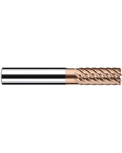 6 mm Cutting Dia. × 6 mm Shank Dia. × 13 mm LOC × 57 mm OAL, 8 Flute, Carbide, Duro-Si, Corner Radius, Xspeed-H