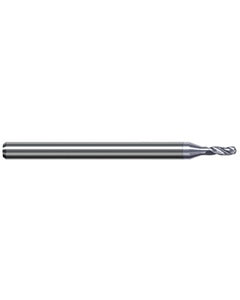 9.575 mm Dia. × 10 mm Shank Dia. × 100 mm OAL × 46 mm LCF, 130 Degrees, 3xD, 3 Flute, Helical Flute, TiB2 Solid Carbide Drills