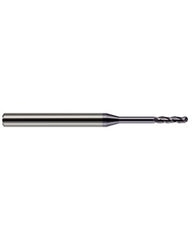 1/32″ Dia. × 0.155″ LOC × 1/8″ Shank Size × 2-1/2″ OAL, 3 Flute, Carbide, TiAlN, Ballnose Endmill