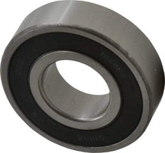 Value Collection - 7/8" Bore Diam, 2" OD, Double Seal Semi Ground Extra Light Radial Ball Bearing - 9/16" Wide, 1 Row, Round Bore, 1,565 Lb Static Capacity, 2,914 Lb Dynamic Capacity - Americas Industrial Supply