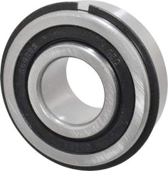 Value Collection - 3/4" Bore Diam, 1-3/4" OD, Double Seal Semi Ground Extra Light Radial Ball Bearing - 1 Row, Round Bore, 707 Lb Static Capacity, 1,366 Lb Dynamic Capacity - Americas Industrial Supply