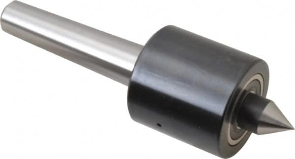 Riten - MT2 Taper Shank, 1-5/8" Head Diam 1,000 Lb Capacity Live Center - 2,500 Max RPM, 1-5/8" Head Length, 9/16" Point Diam, 13/16" Point Len, 300 Lb Max Workpc, Standard Point - Americas Industrial Supply