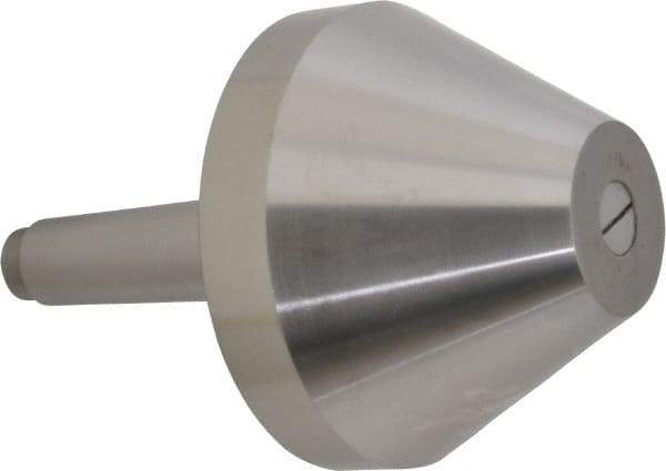 Riten - MT4 Taper Shank, 5" Head Diam 8,000 Lb Capacity Live Center - 3-13/16" Head Length, 2" Point Diam, 3-13/16" Point Len, 4,800 Lb Max Workpc, Bull Nose Point - Americas Industrial Supply
