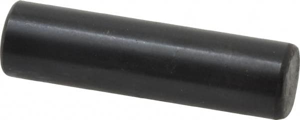 Holo-Krome - 8mm Diam x 30mm Pin Length Grade 8 Alloy Steel Standard Dowel Pin - Black Luster Finish, C 60 (Surface) & C 50-58 Hardness, 1 Beveled & 1 Rounded End - Americas Industrial Supply