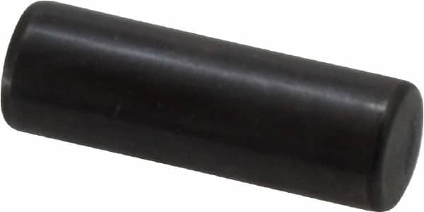 Holo-Krome - 10mm Diam x 30mm Pin Length Grade 8 Alloy Steel Standard Dowel Pin - Black Luster Finish, C 60 (Surface) & C 50-58 Hardness, 1 Beveled & 1 Rounded End - Americas Industrial Supply