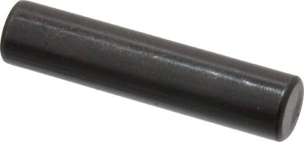 Holo-Krome - 10mm Diam x 45mm Pin Length Grade 8 Alloy Steel Standard Dowel Pin - Black Luster Finish, C 60 (Surface) & C 50-58 Hardness, 1 Beveled & 1 Rounded End - Americas Industrial Supply