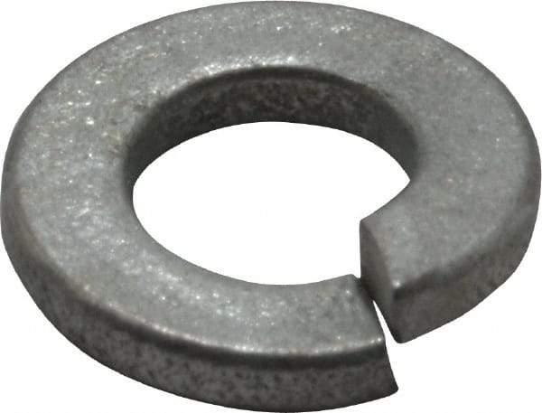 Value Collection - 1/4", 0.254" ID, 0.062" Thick Split Lock Washer - Grade 2 Spring Steel, Zinc-Plated Finish, 0.254" Min ID, 0.262" Max ID, 0.489" Max OD - Americas Industrial Supply